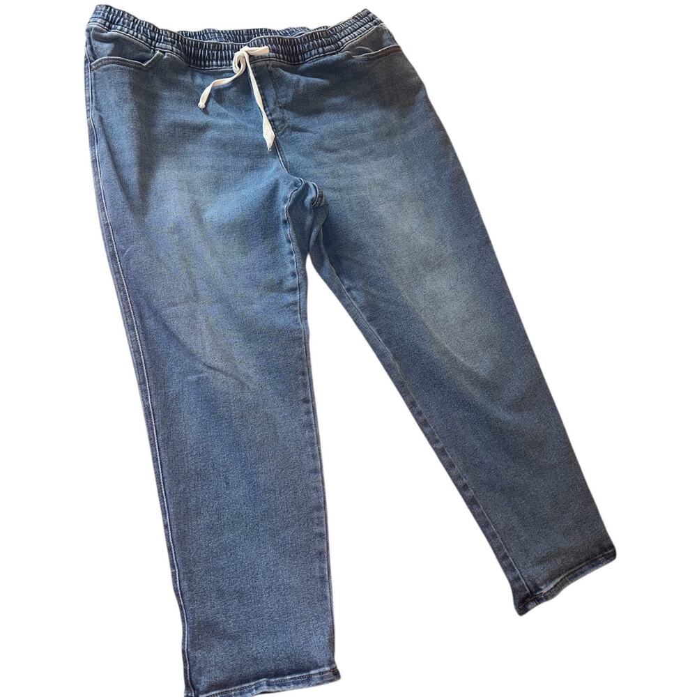 Lane Bryant Elastic Waist Jeans Size 18P Pull-On Denim Stretch Comfort - Picture 4 of 5